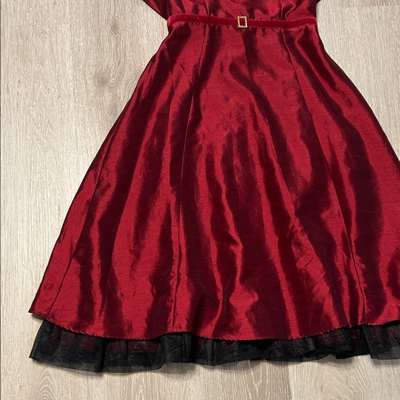 George Vintage Red Formal Kids Sleeveless Dress Sz 14 - Picture 3 of 6